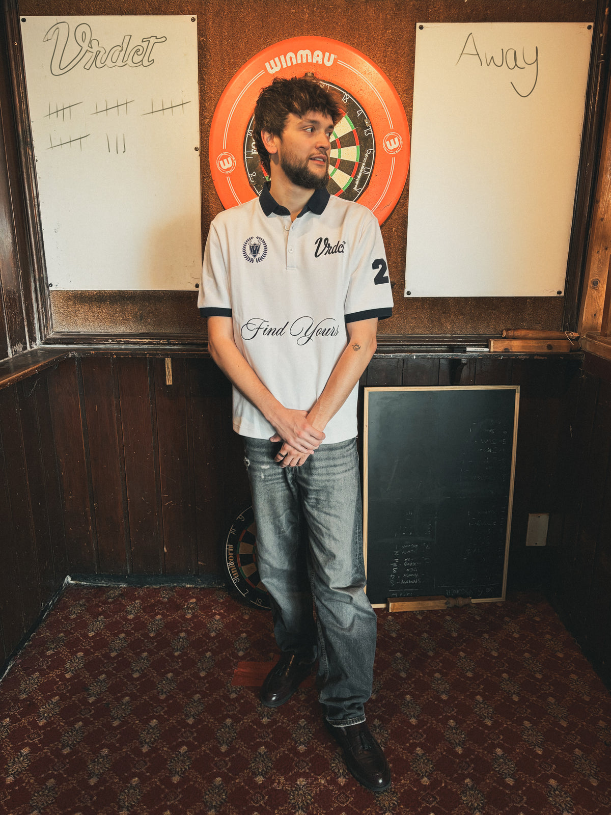 'FIND YOURS' POLO SHIRT - WHITE