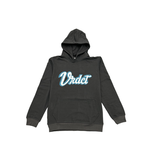 VRDCT SCRIPT HOODIE - DARK GREY