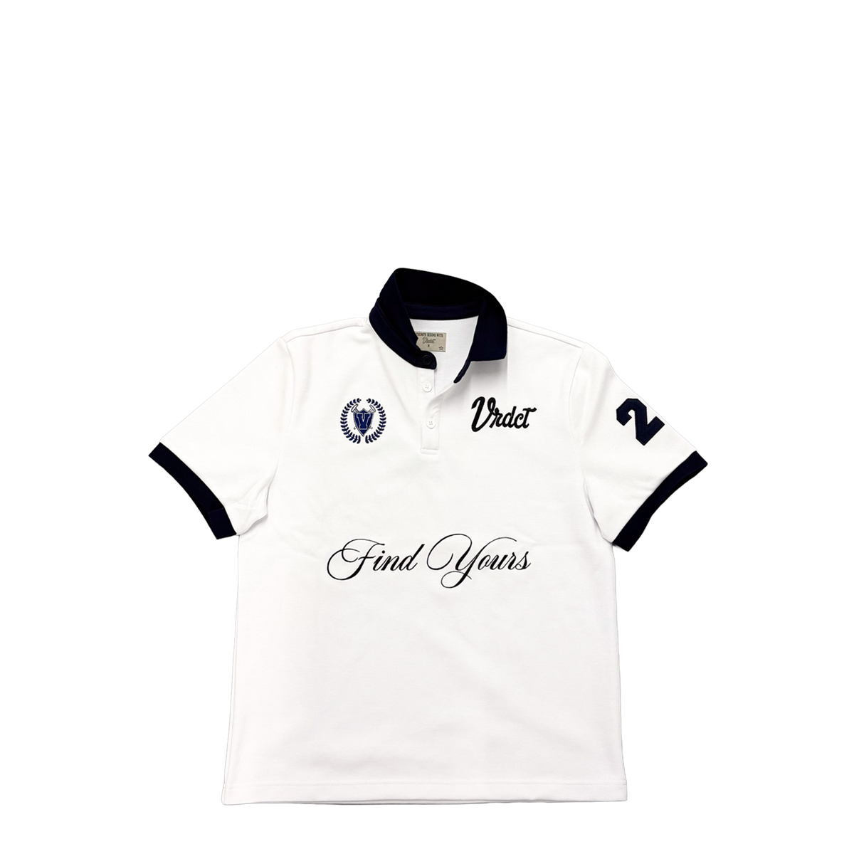 'FIND YOURS' POLO SHIRT - WHITE